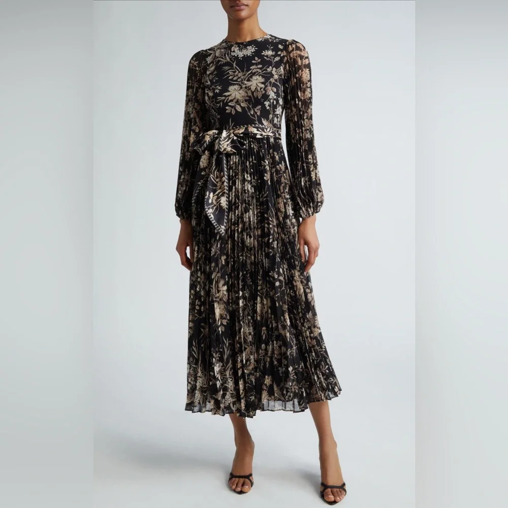 zimmermann illustration sunray midi dress Movement and Light: The Illustration Sunray Midi Dress, styled with the Zimmermann Eliot Pump for Fall 24. #InIllustration #ZimFall24 #zimmermann